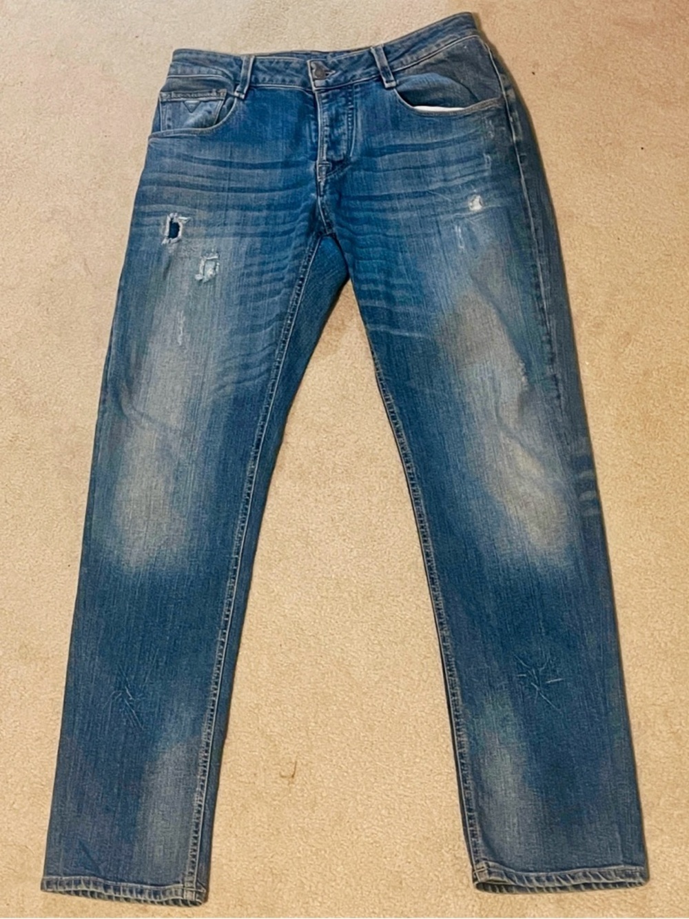 GUESS Slim Straight Blue Denim Jeans Men’s Size 33